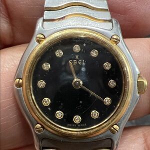 Ebel Women's Black and Gold Watch